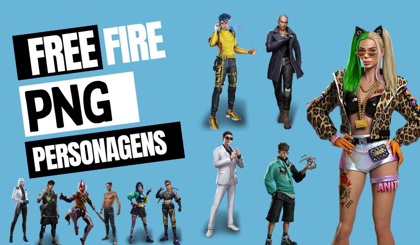 Personagens PNG Free Fire