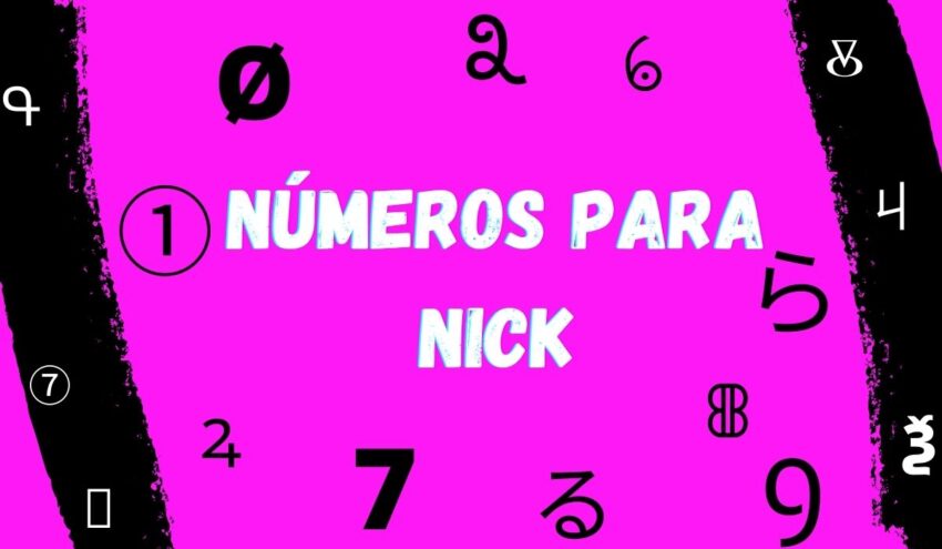 Números diferentes para nick